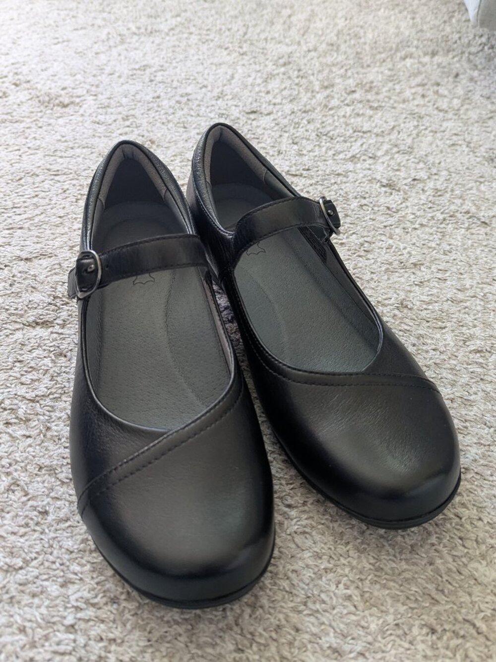 Dansko Women's Fawna Leather Mary Jane Pumps Black Milled Nappa Classic EU39 - Picture 2 of 10